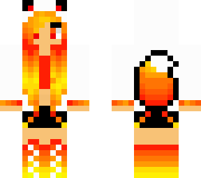 Fire Fox Girl | Minecraft Skin