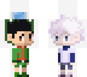 gon and killua with mask