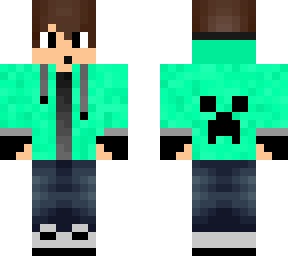 minecraft team boy teen (neon green)