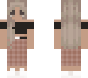 plaid skirt & glasses