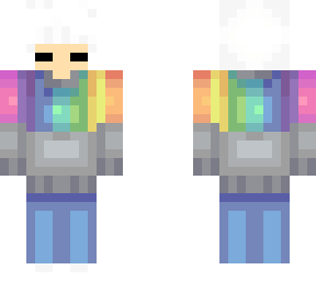 rainbow sweater girl
