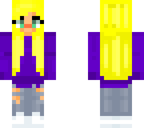 (basic) blonde girl with hoodie and ripped jeans