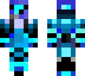 8-bit blue dj slime