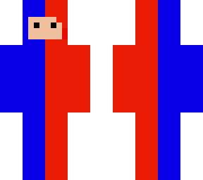 blue and red