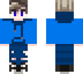 blue hoodie boy