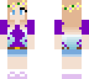 blue ombr hair girl