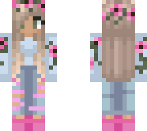 pink girl long hair special