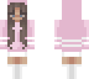 pink hoodie