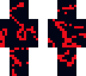red skane black backround