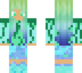 thatcreepygamer'z pastel seafoam ombre from green to purple- edit
