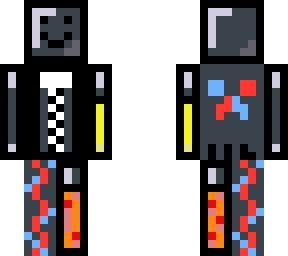 a netherite knight with cape