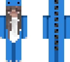blue dinosaur girl