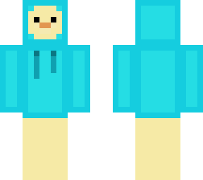 blue duck hoodie but with a higher face