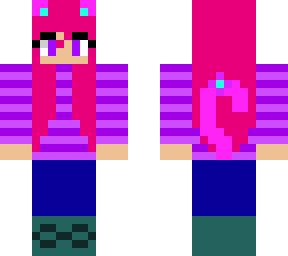 cat girl w/ pink hiar