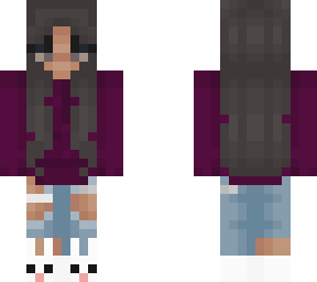 comfy bunny slippers girl-purple