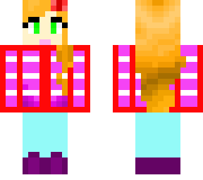 girl with striped shirt and butterfly clip