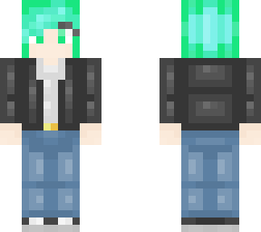 green hair