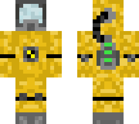 hazmat suit with man inside
