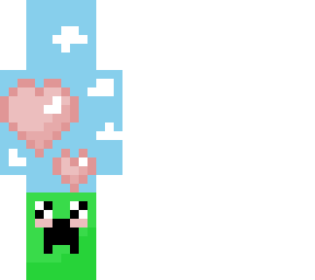 kawaii creeper pixel art