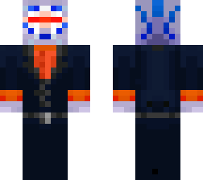 masked blue individual