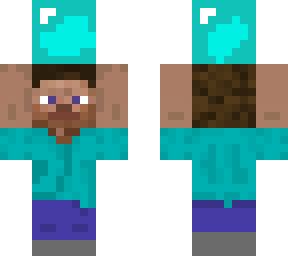 mini steve with diamond block