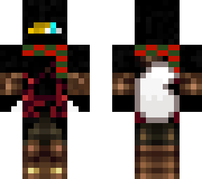 my new skin because my minecraft was hacked (mittensbloodred chirstmass theme)