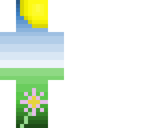 one flower in a feild
