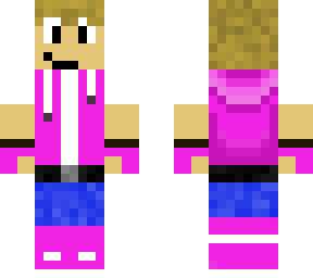 pink muscle hoodie w/ headphones