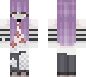 purple haired girl