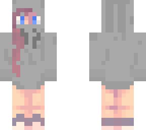 shy hoodie girl