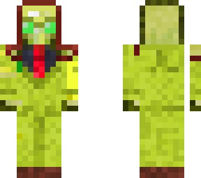 totem of undying in yellow suit with red tie