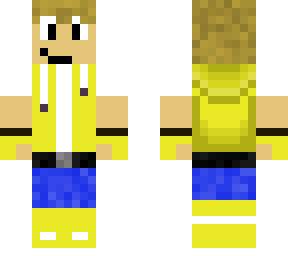 yellow muscle hoodie w/ headphones