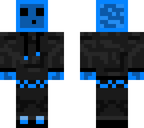 blue black slime with sweatshirt