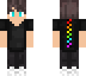boy with rainbow on back