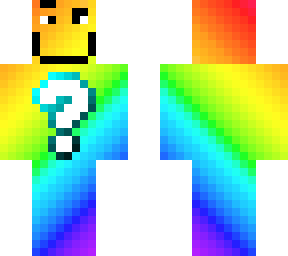 creepy rainbow man