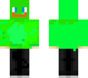 green boy with mask