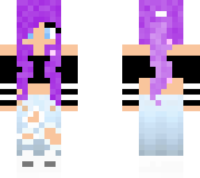purple haired girl