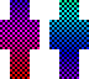 rainbow chackerboard pattern