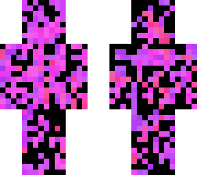 splattered purple