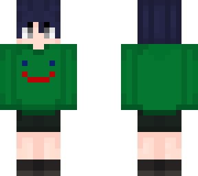 tamaki amajiki in a froggy sweater
