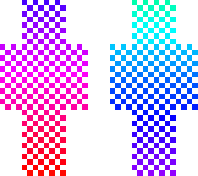 trippy rainbow pattern