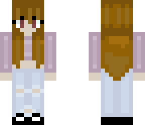 wolf girl with brown hair, (base is brown hair)