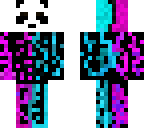 blue & purple stylish panda