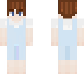 boy skin with overalls