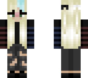 e-girl twin girl blond