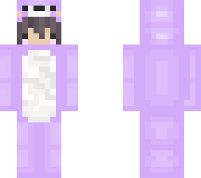 lavender bear onesie short hair ver
