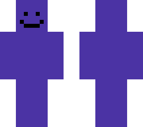 purple dudee with smile
