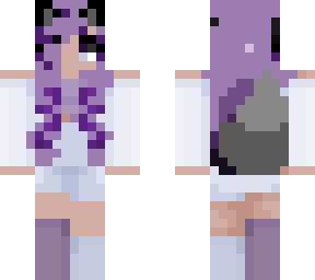 purple hair wolf