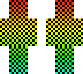 rainbow over black