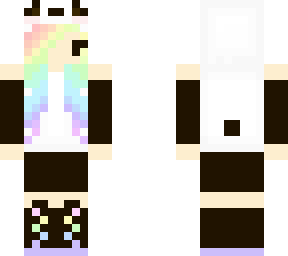 rainbow panda girl